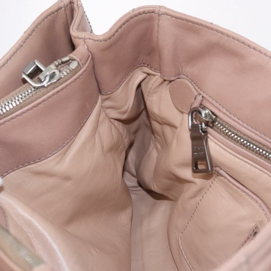 【日本直送】PRADA 鏈條單肩包 皮革 粉紅色 銀色 正品 gh2200A-23