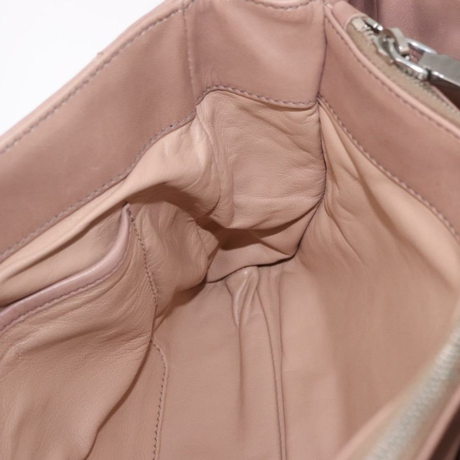 【日本直送】PRADA 鏈條單肩包 皮革 粉紅色 銀色 正品 gh2200A-24
