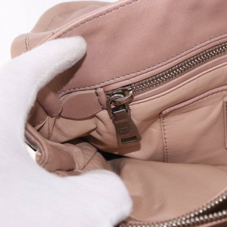 【日本直送】PRADA 鏈條單肩包 皮革 粉紅色 銀色 正品 gh2200A-28