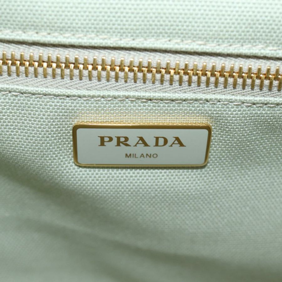 【日本直送】PRADA 藤編兩用手提包 綠色金色 正品 190430SAM-26