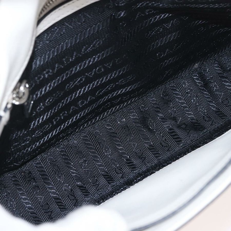 【日本直送】PRADA 鏈條單肩包 Safiano 皮革 黃色 銀色 正品 190027A-7