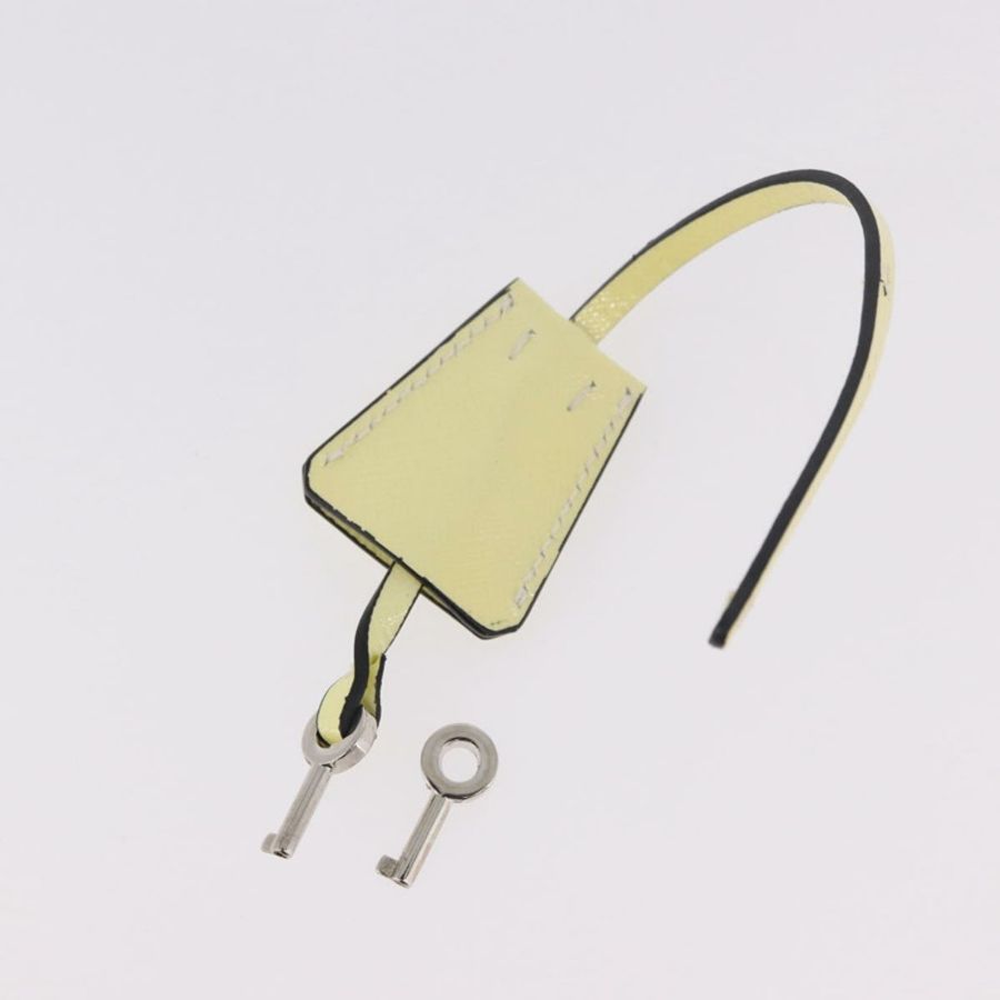 【日本直送】PRADA 鏈條單肩包 Safiano 皮革 黃色 銀色 正品 190027A-10