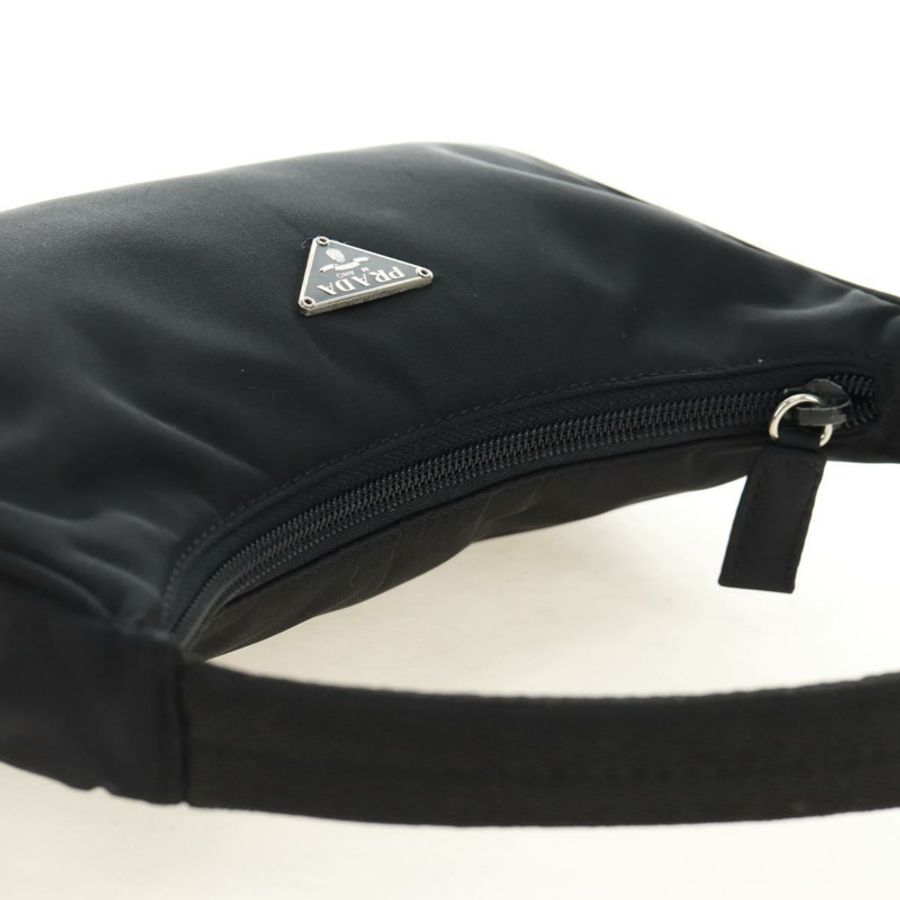 【日本直送】PRADA 尼龍手提包 黑色 銀色 正品 191316V-5