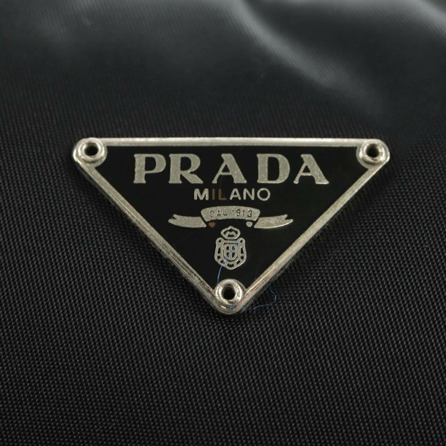 【日本直送】PRADA 尼龍手提包 黑色 銀色 正品 191316V-16