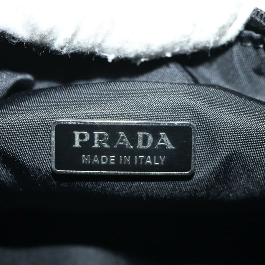 【日本直送】PRADA 尼龍手提包 黑色 銀色 正品 191316V-18