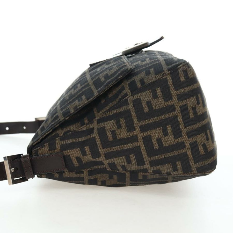 【日本直送】FENDI Zucca 帆布 Mamma Baguette 手袋棕色黑色正品 190870SAV-2