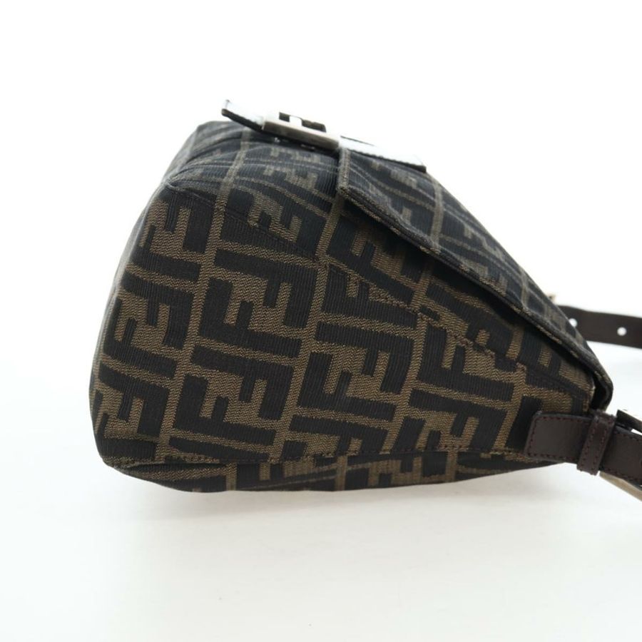 【日本直送】FENDI Zucca 帆布 Mamma Baguette 手袋棕色黑色正品 190870SAV-3