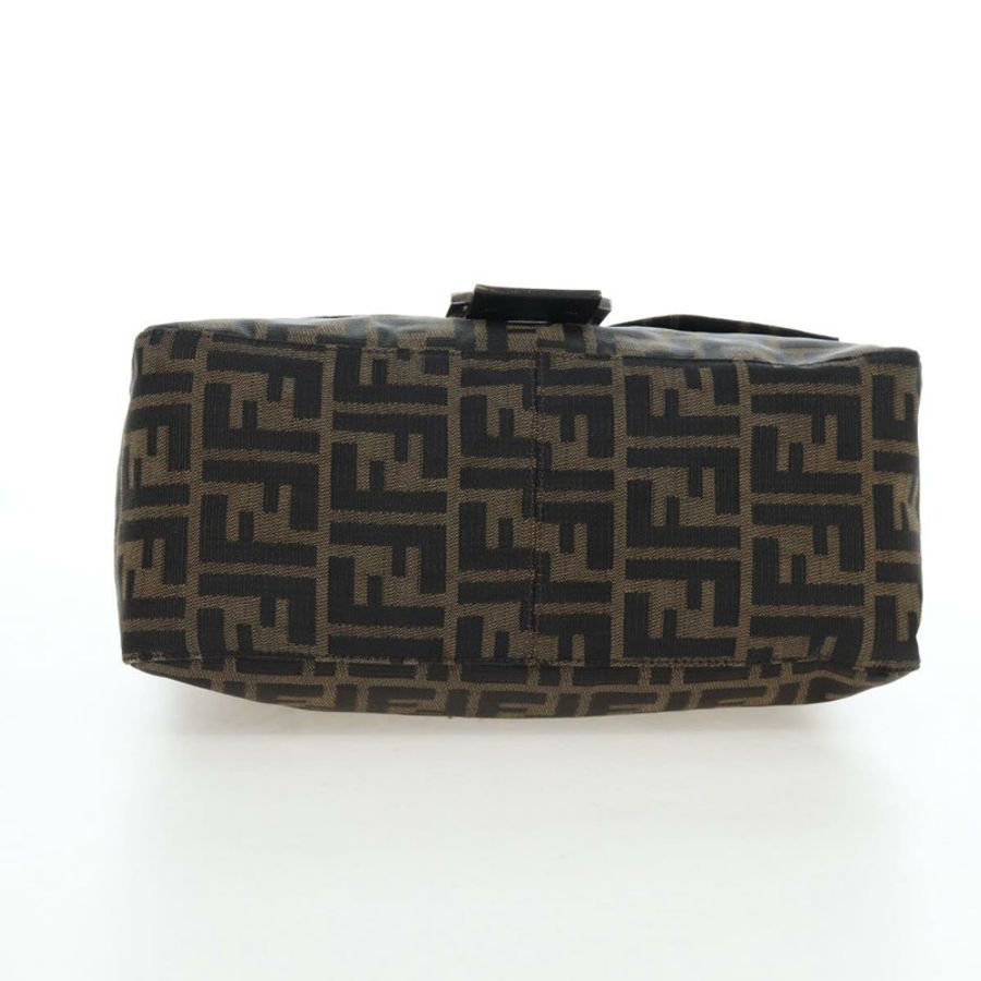 【日本直送】FENDI Zucca 帆布 Mamma Baguette 手袋棕色黑色正品 190870SAV-4