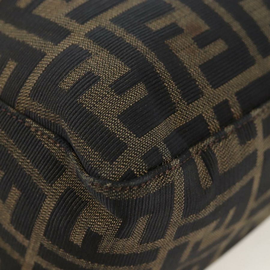 【日本直送】FENDI Zucca 帆布 Mamma Baguette 手袋棕色黑色正品 190870SAV-15