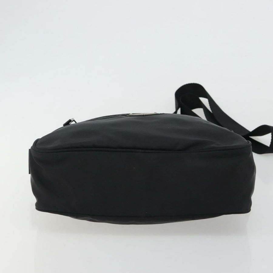【日本直送】PRADA 單肩包 尼龍 黑色 銀色 正品 mr2725A-4