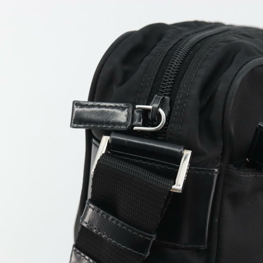 【日本直送】PRADA 單肩包 尼龍 黑色 銀色 正品 mr2725A-7