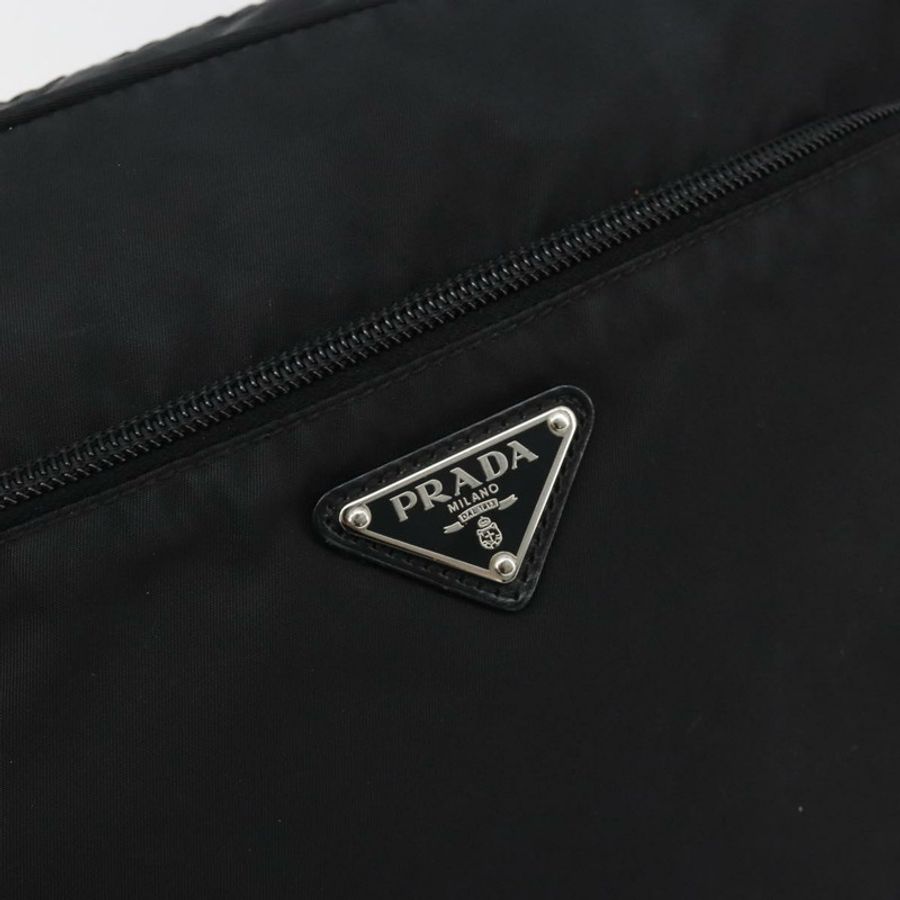 【日本直送】PRADA 單肩包 尼龍 黑色 銀色 正品 mr2725A-18