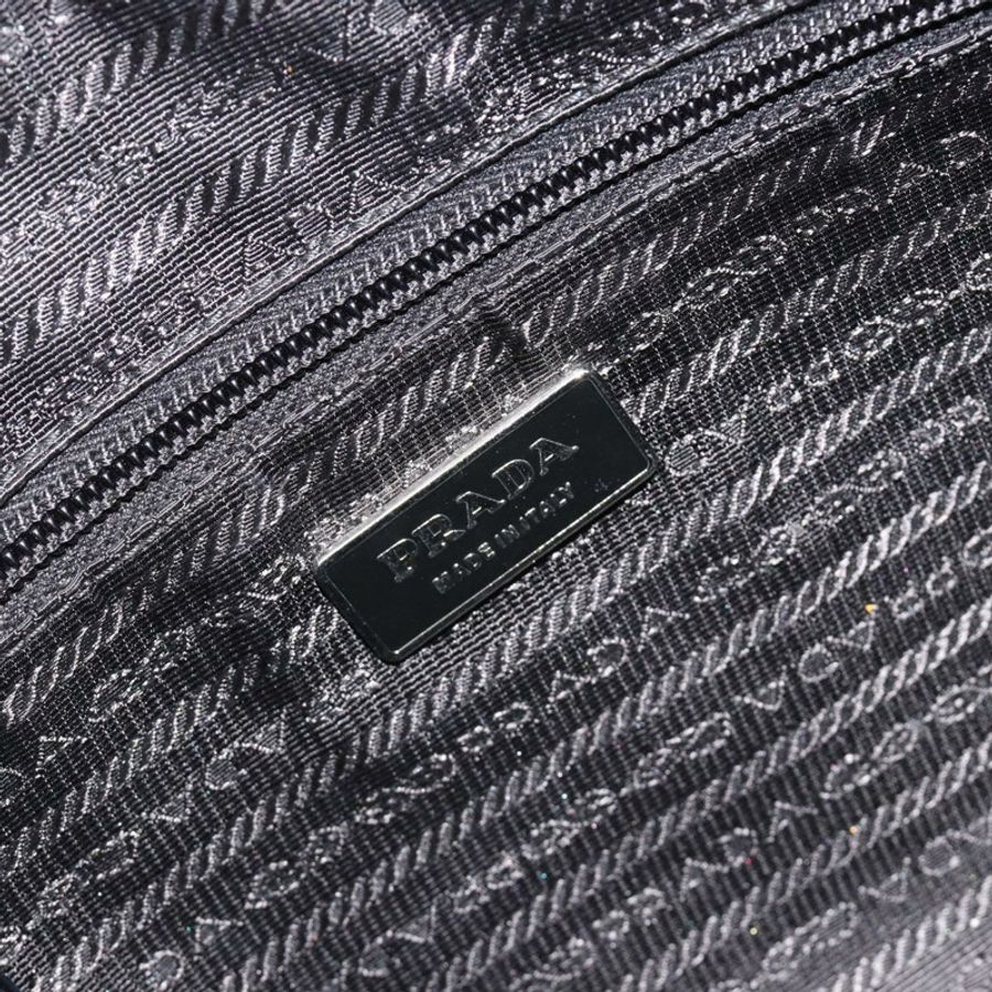 【日本直送】PRADA 單肩包 尼龍 黑色 銀色 正品 mr2725A-19