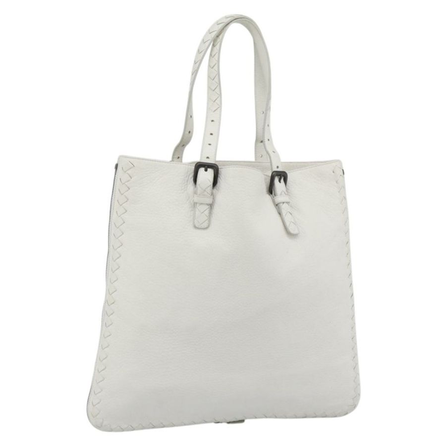 【日本直送】BOTTEGA VENETA 白色真皮手提包 正品 mr2777V-0