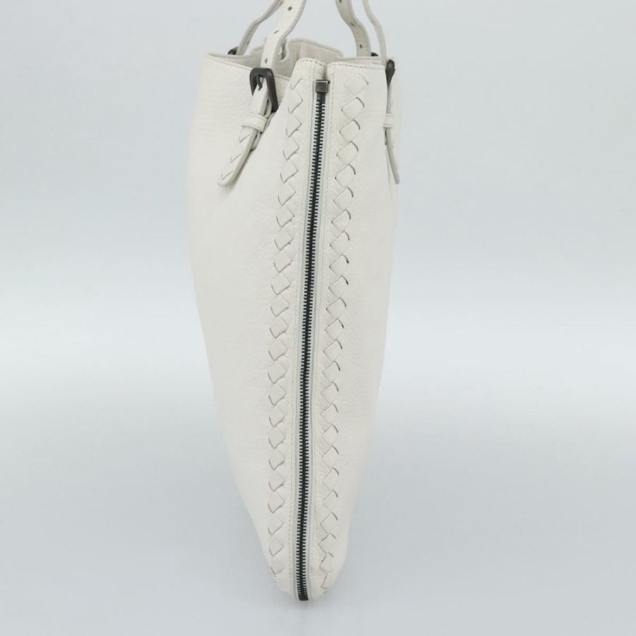 【日本直送】BOTTEGA VENETA 白色真皮手提包 正品 mr2777V-3