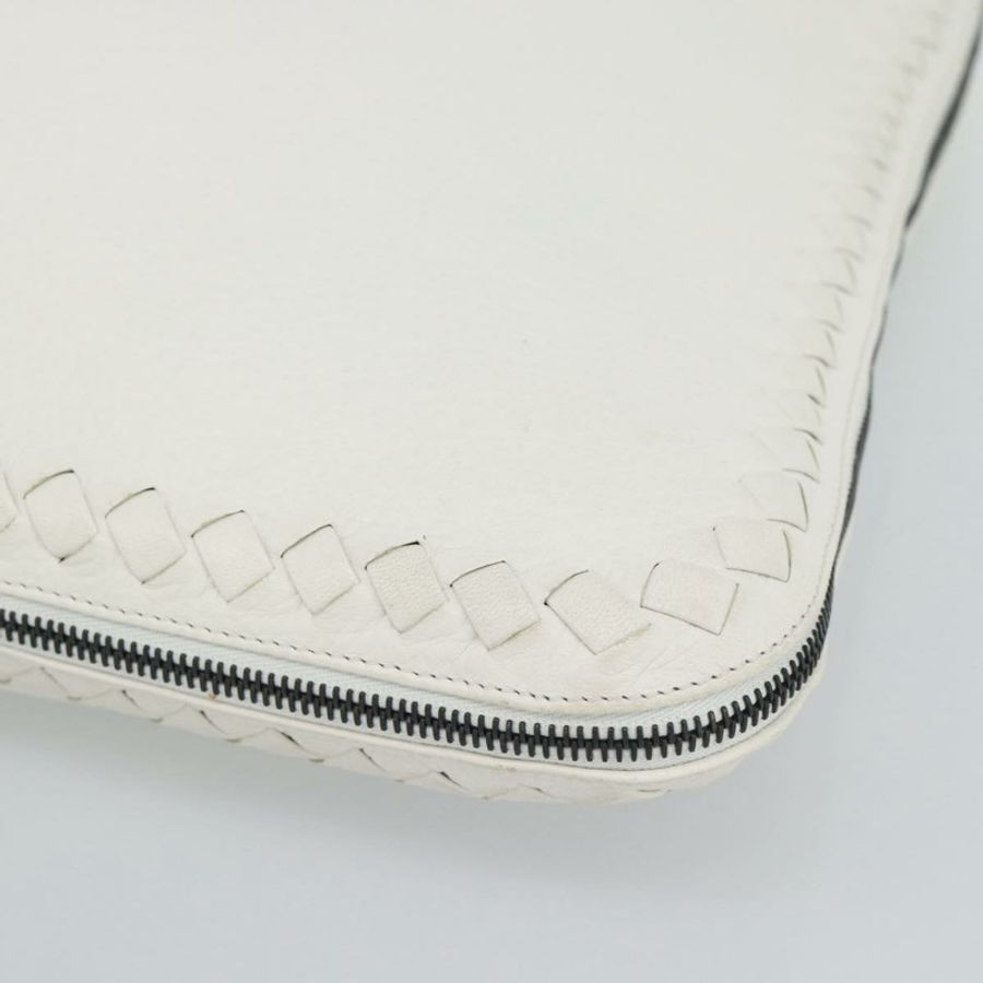 【日本直送】BOTTEGA VENETA 白色真皮手提包 正品 mr2777V-7