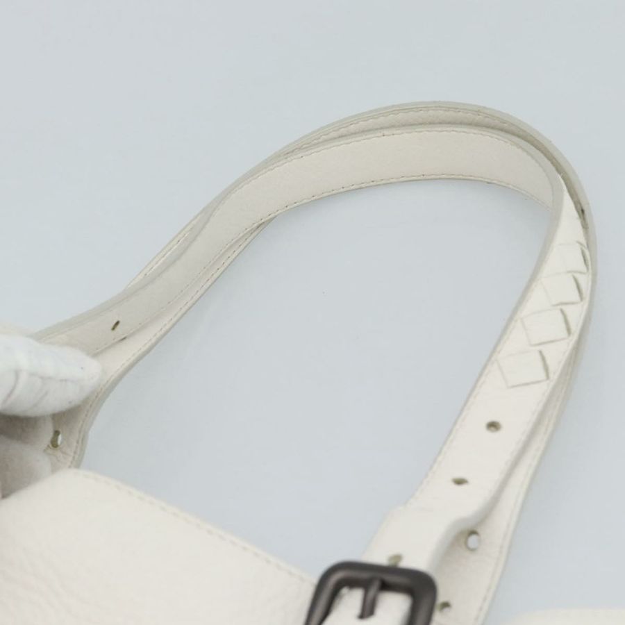 【日本直送】BOTTEGA VENETA 白色真皮手提包 正品 mr2777V-13