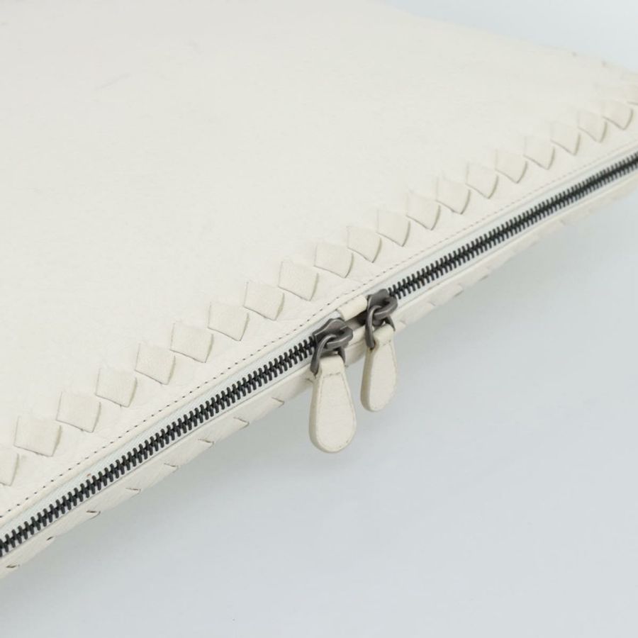 【日本直送】BOTTEGA VENETA 白色真皮手提包 正品 mr2777V-17