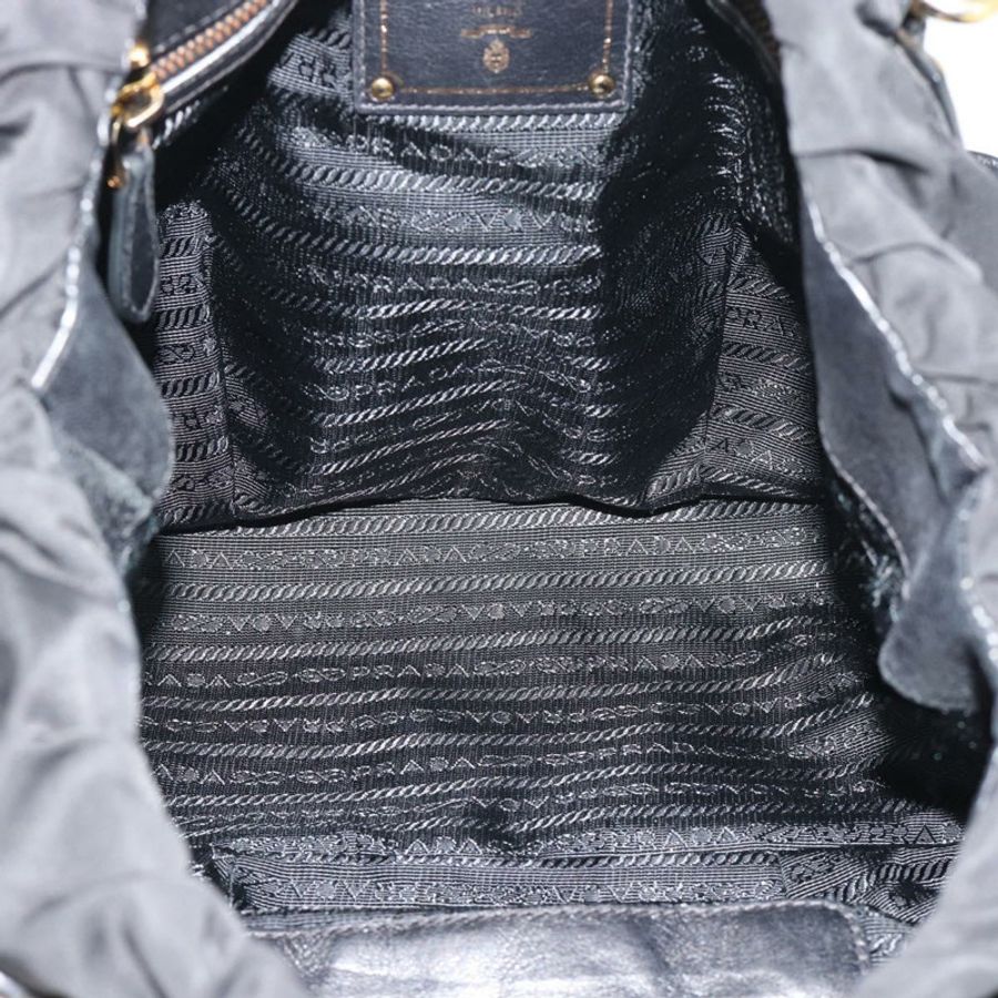 【日本直送】PRADA 尼龍雙肩包 黑色 金色 正品 191710V-9