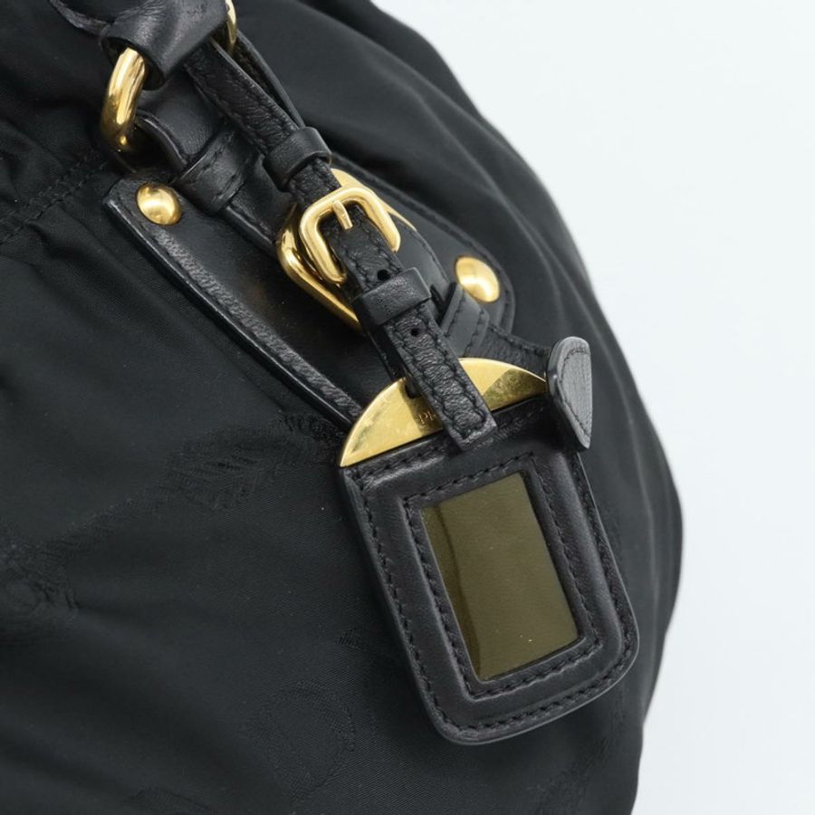 【日本直送】PRADA 尼龍雙肩包 黑色 金色 正品 191710V-18