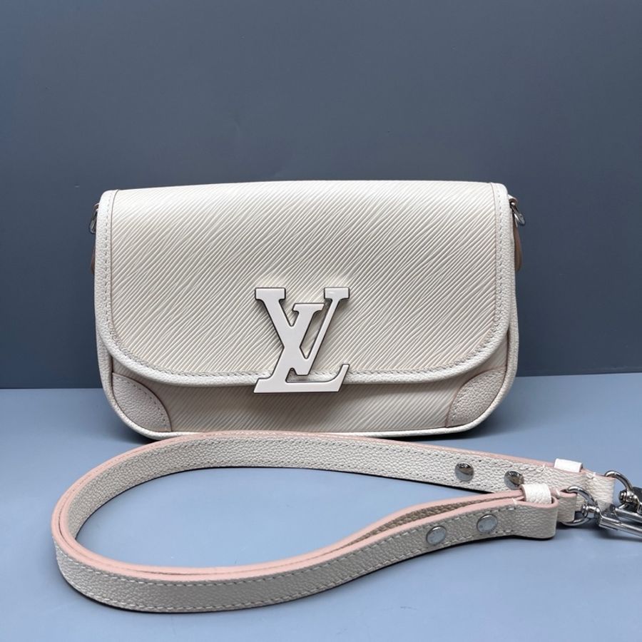 Louis Vuitton 路易威登 白色水波紋Buci法棍包 尺寸24*14-0