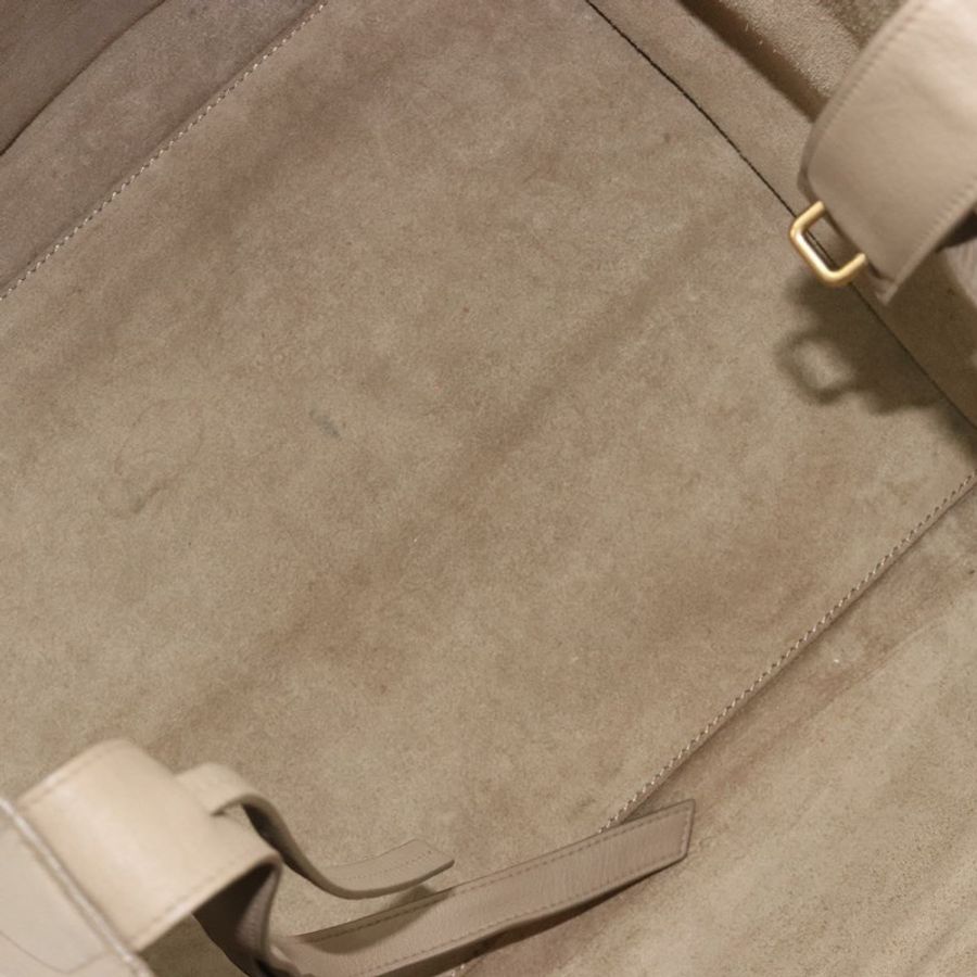 【日本直送】CELINE Luggage Phantom 手提包 皮革 米色 金色 正品 186673A-9