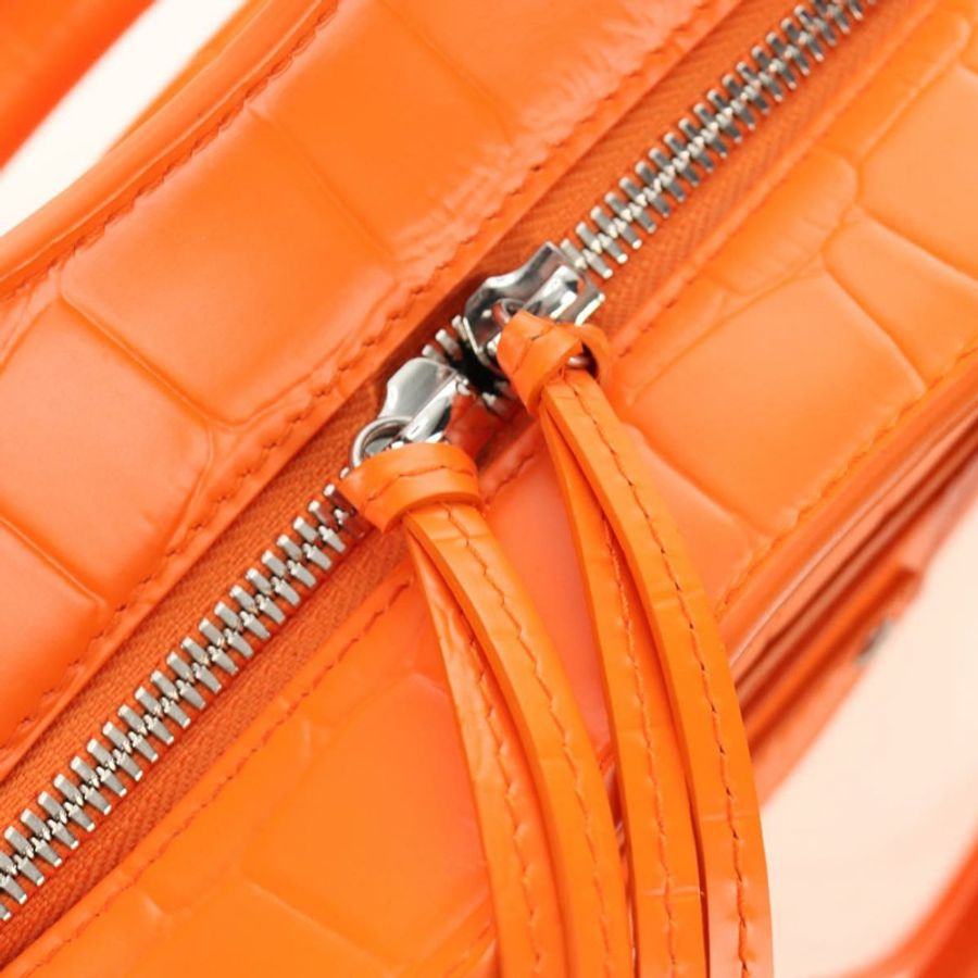 【日本直送】BALENCIAGA 經典款 City 迷你手提包,皮革材質,橘色,兩用款,貨號 638524,正品編號 190519SM-19