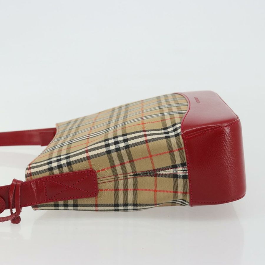 【日本直送】BURBERRY Nova 格紋帆布單肩包 米色 金色 正品 190469A-3