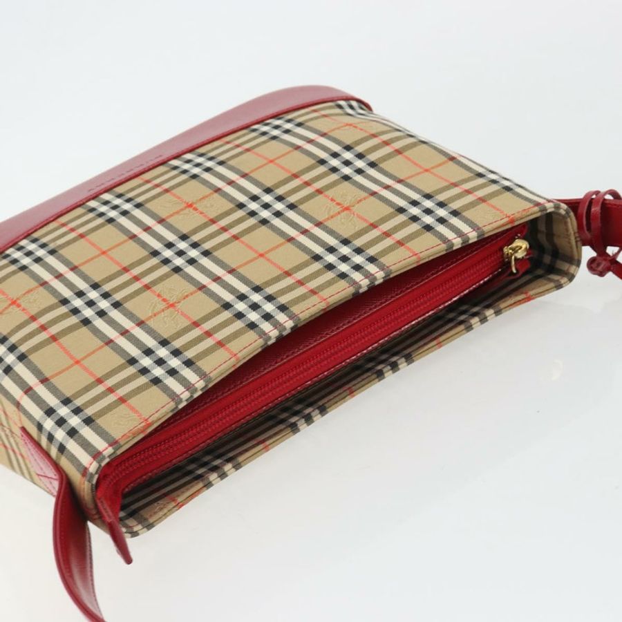 【日本直送】BURBERRY Nova 格紋帆布單肩包 米色 金色 正品 190469A-5