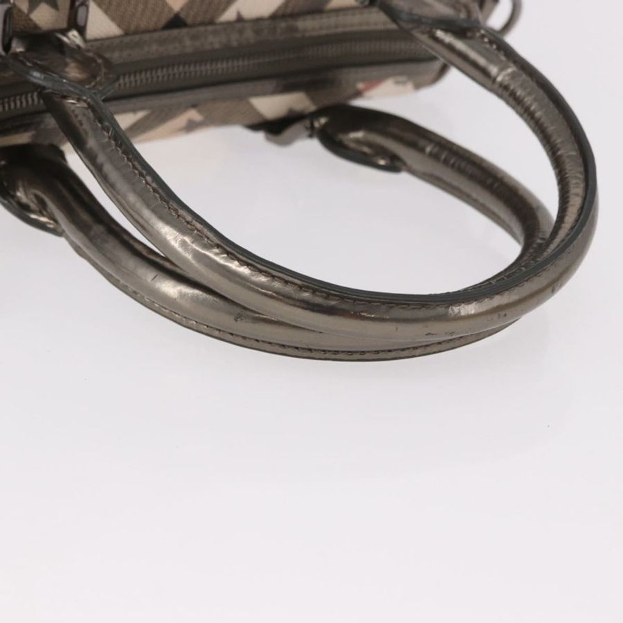 【日本直送】BURBERRY Nova 格紋手提包 PVC 兩用 米色 正品 gh2159A-6