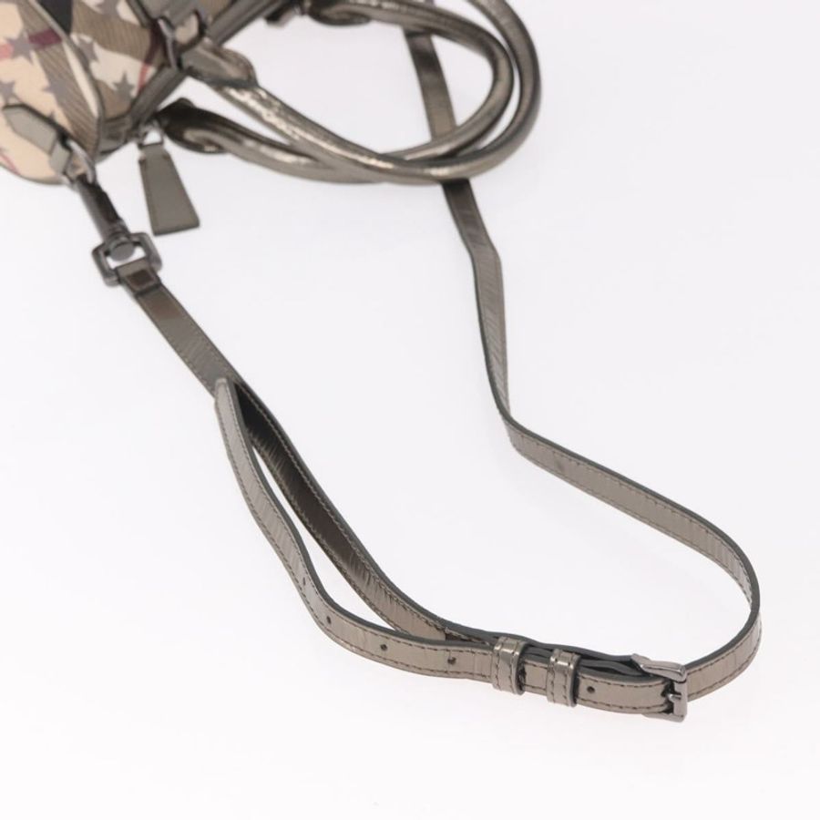 【日本直送】BURBERRY Nova 格紋手提包 PVC 兩用 米色 正品 gh2159A-7