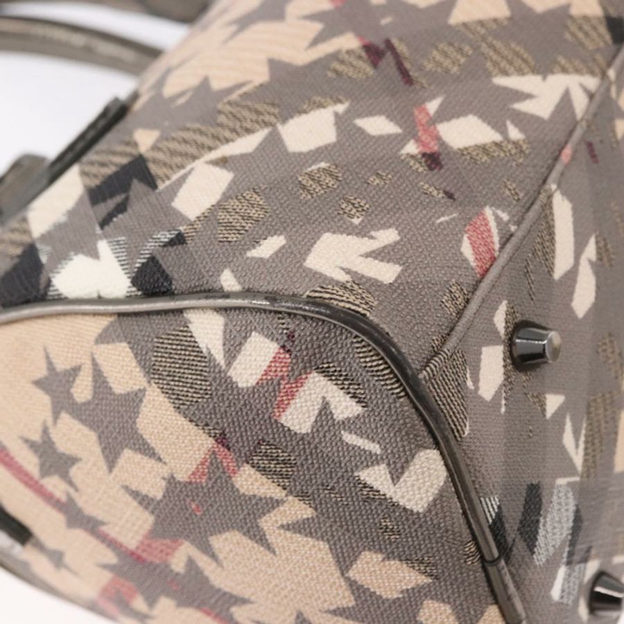 【日本直送】BURBERRY Nova 格紋手提包 PVC 兩用 米色 正品 gh2159A-8