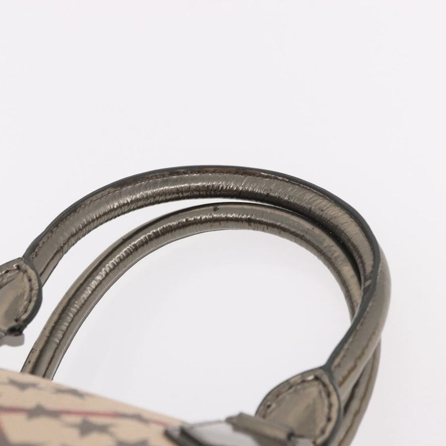 【日本直送】BURBERRY Nova 格紋手提包 PVC 兩用 米色 正品 gh2159A-13