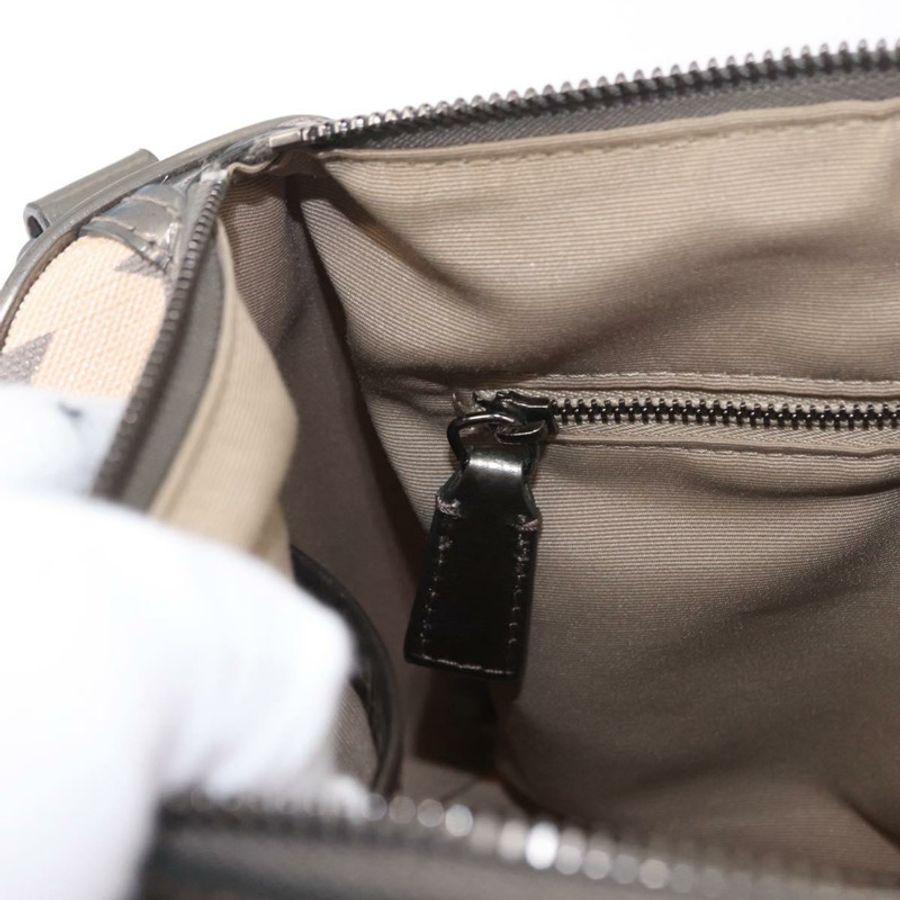 【日本直送】BURBERRY Nova 格紋手提包 PVC 兩用 米色 正品 gh2159A-22
