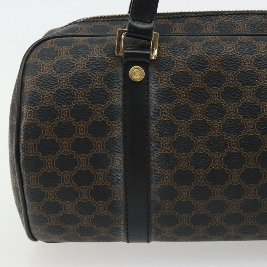 【日本直送】CELINE Macadam帆布迷你波士頓包 PVC黑色金色 正品 190399A-2