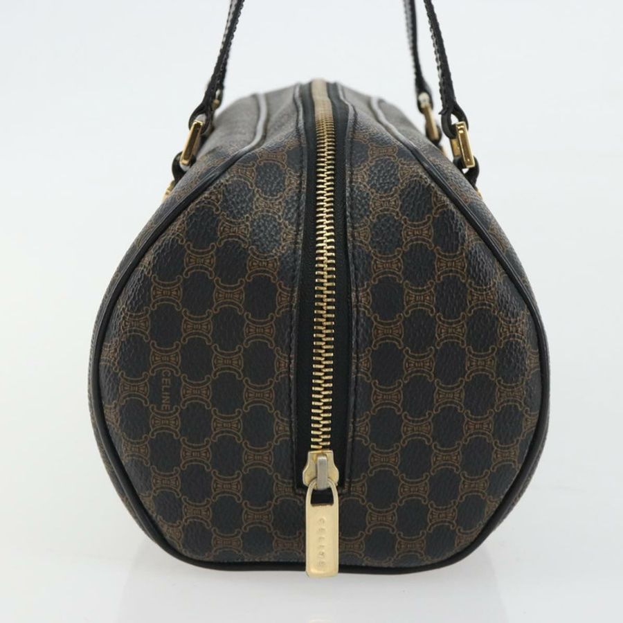 【日本直送】CELINE Macadam帆布迷你波士頓包 PVC黑色金色 正品 190399A-4
