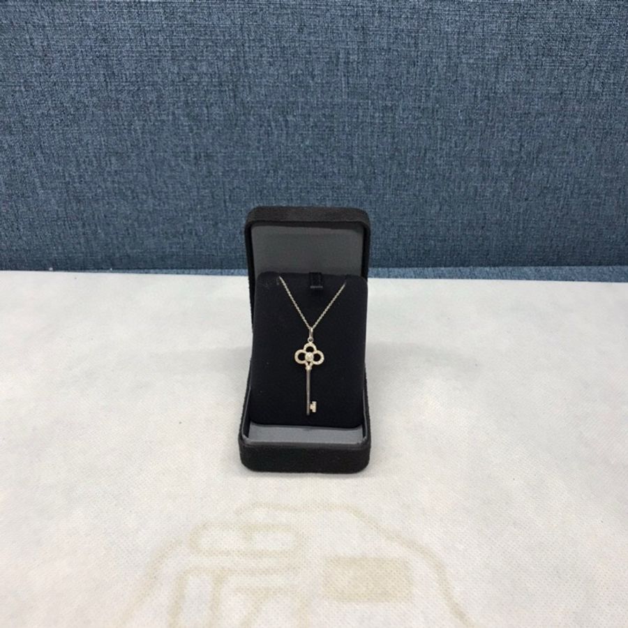 TIFFANY&CO蒂芙尼750白金心冠項鍊,成色98新-0
