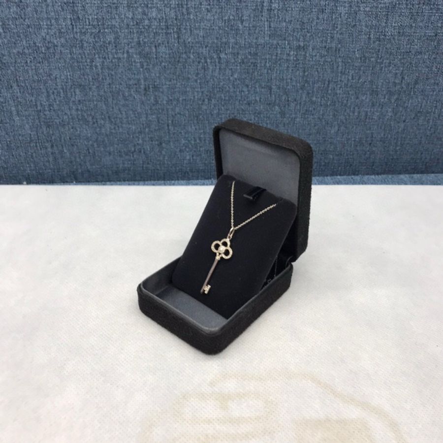 TIFFANY&CO蒂芙尼750白金心冠項鍊,成色98新-2