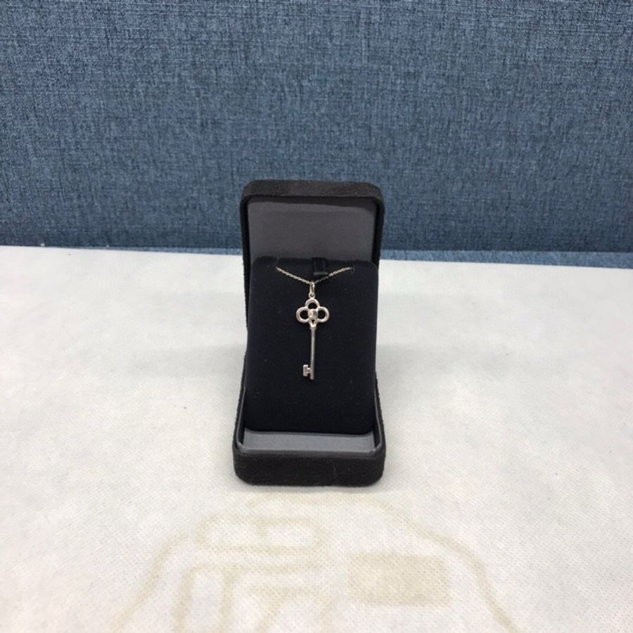 TIFFANY&CO蒂芙尼750白金心冠項鍊,成色98新-3