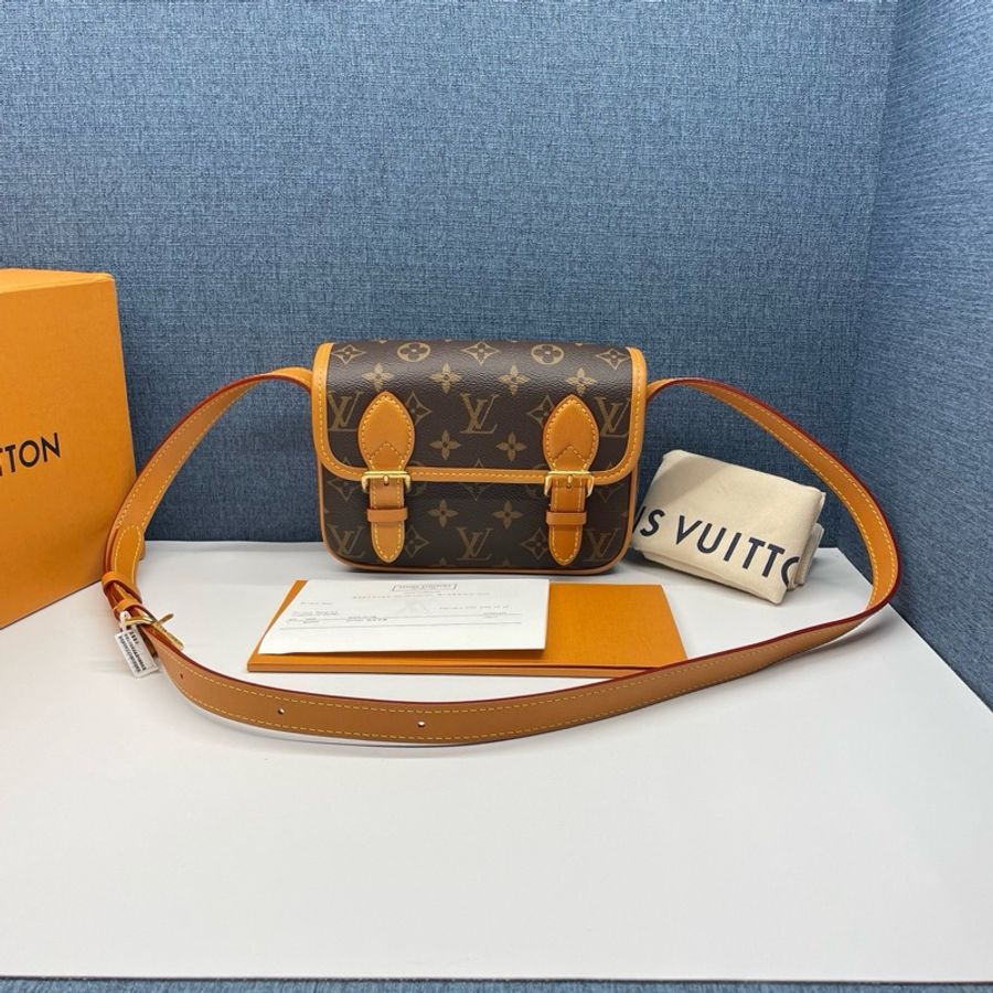 Louis Vuitton路易威登 Satchel mini復古做舊郵差包99新-0