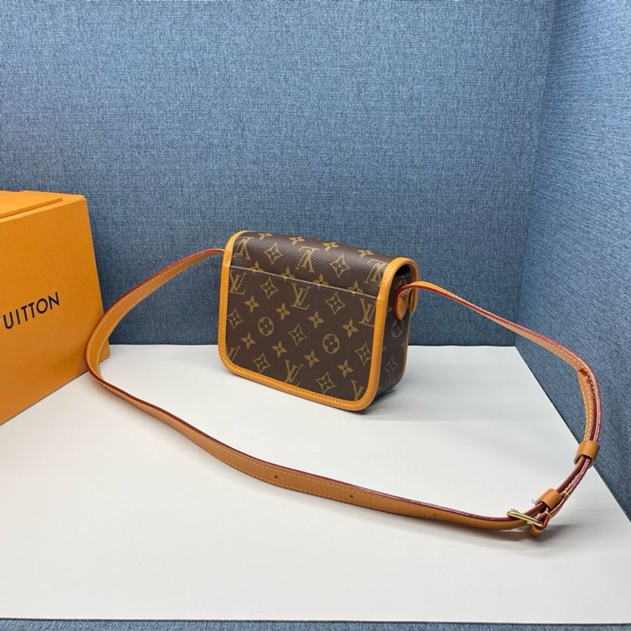 Louis Vuitton路易威登 Satchel mini復古做舊郵差包99新-3