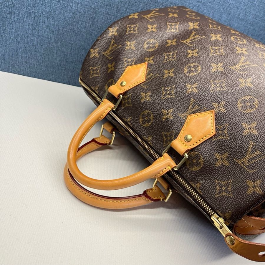 Louis Vuitton路易威登 老花Speedy30手拎包-7