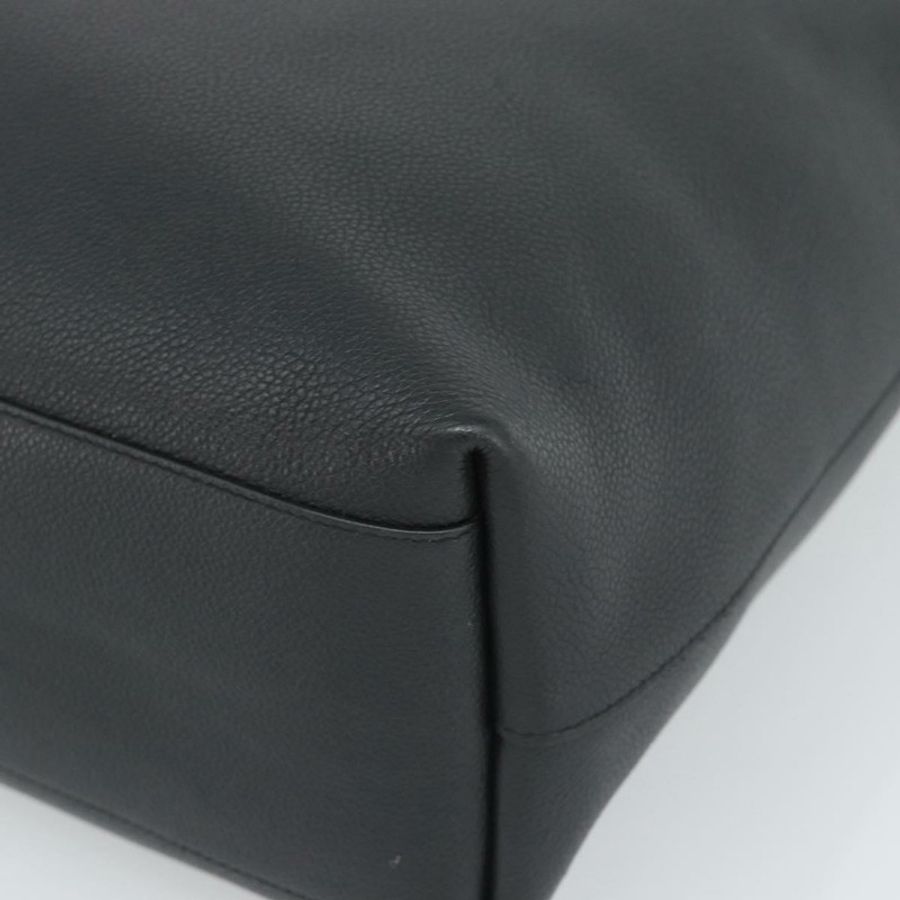 【日本直送】SAINT LAURENT 手提包 皮革 黑色 銀色 Auth mr2776A-8