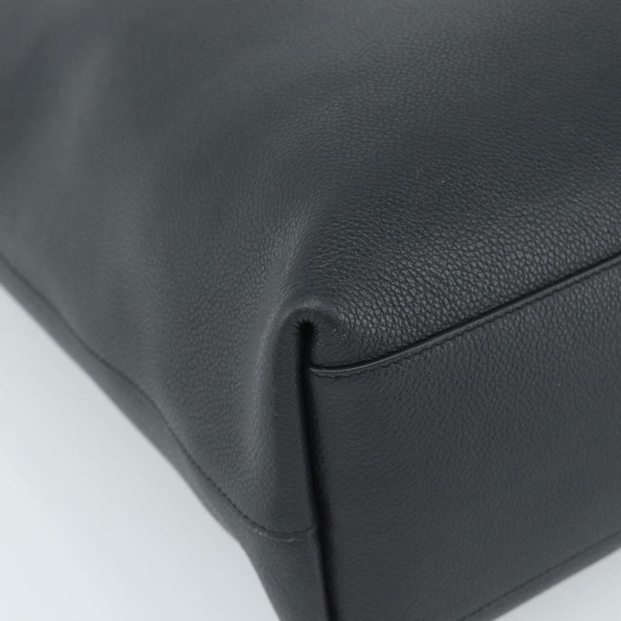 【日本直送】SAINT LAURENT 手提包 皮革 黑色 銀色 Auth mr2776A-13