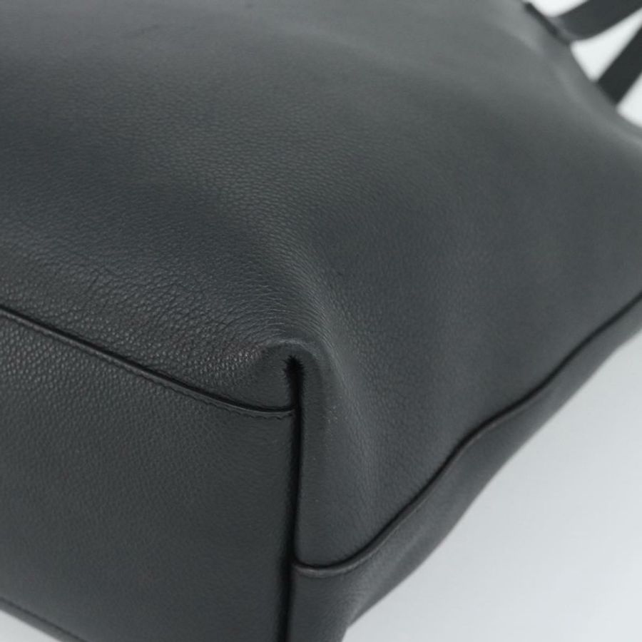 【日本直送】SAINT LAURENT 手提包 皮革 黑色 銀色 Auth mr2776A-14