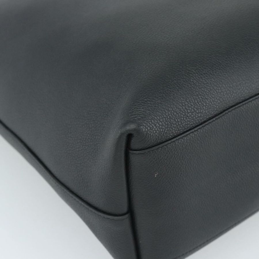 【日本直送】SAINT LAURENT 手提包 皮革 黑色 銀色 Auth mr2776A-15
