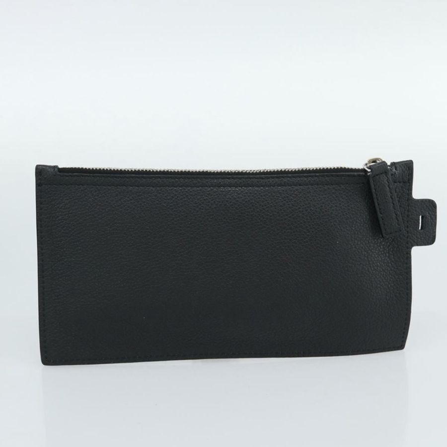 【日本直送】SAINT LAURENT 手提包 皮革 黑色 銀色 Auth mr2776A-19