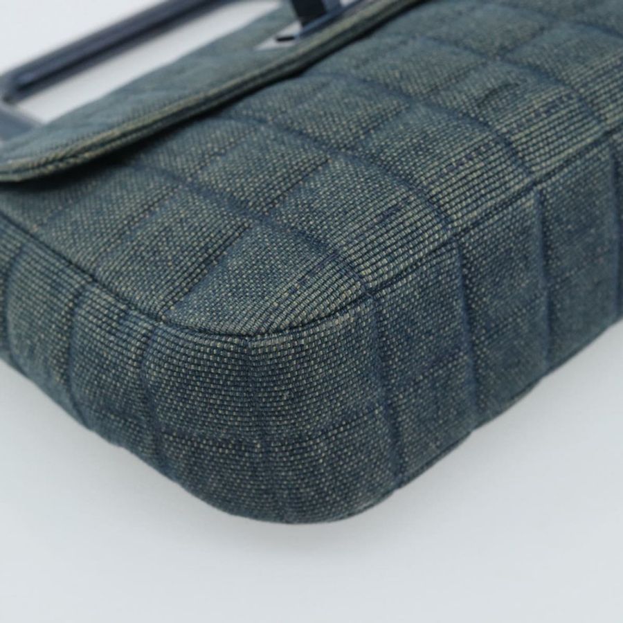 【日本直送】香奈兒 2.55 Choco Bar 系列手袋 帆布 藍色 CC Auth mr2780V-13