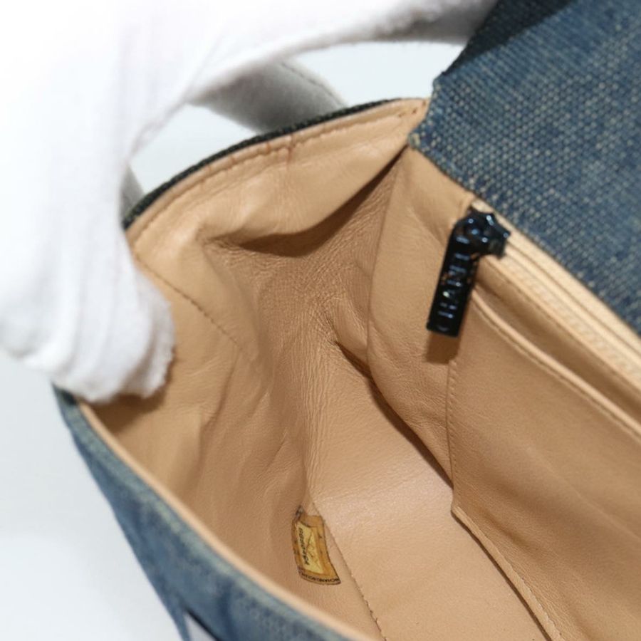 【日本直送】香奈兒 2.55 Choco Bar 系列手袋 帆布 藍色 CC Auth mr2780V-19