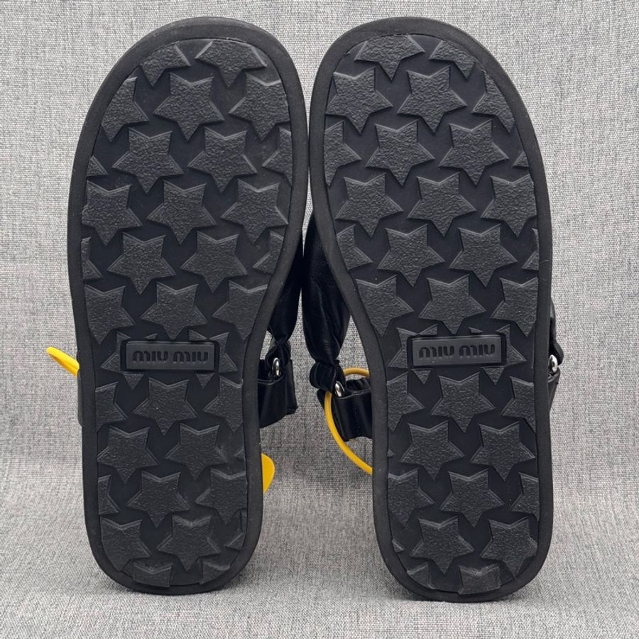 Miu Miu Leather Thong Sandals 一字涼鞋36碼 下地個位數成色-5